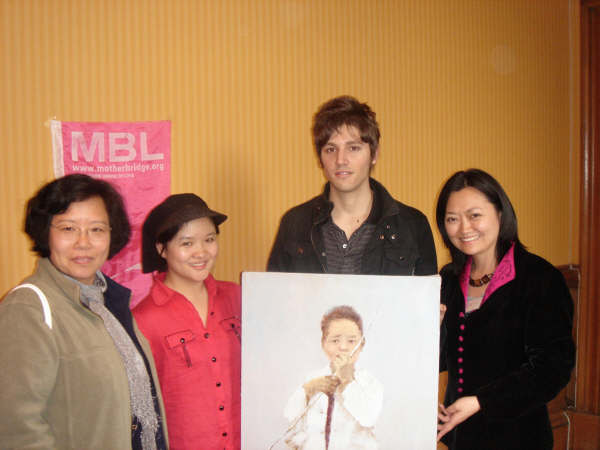 Wang Ying, the painting of Sichuan boy, and MBL CEO Wendy Wu